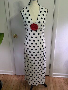 Sleeper Polka Dot Halter Dress
